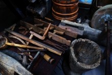 Станица Еланская, музей геноцида казачества.  Утварь и инструменты старинного казачьего быта