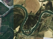 Леса на песках в устье реки Сал