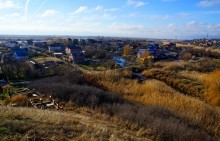 Противотанковые надолбы на рубежах обороны вокруг Ростова-на-Дону