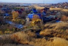 Противотанковые надолбы на рубежах обороны вокруг Ростова-на-Дону