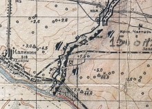 Противотанковые надолбы на рубежах обороны вокруг Ростова-на-Дону