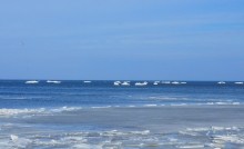 Чумбур-Коса, айсберги