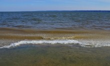 Чумбур-Коса, ледяной прибой