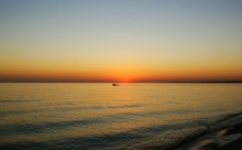 Чумбур-коса, рассвет.