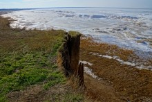 Чумбур-Коса, льды.