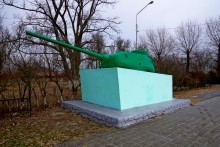 Операция Дон, Операция Гроссталинград, Рейд Егорова, хутор Ленина, памятник башня танка