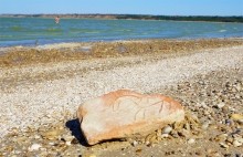 Выставка "Кирпичный вопрос" в Азовском историко-археологическом и палеонтологическом музее-заповеднике. Всадник на кирпиче, Чумбур-коса.