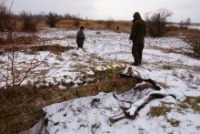 Турецкая каланча Султанийе. Дон у Елизаветинской и хутора Коса. В камышах.