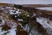 Дальние скалы, Садковские скалы, Зайцевские скалы. Зимой на берегу Кундрючьей.