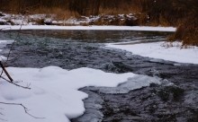 Дальние скалы, Садковские скалы, Зайцевские скалы. Зимой на берегу Кундрючьей