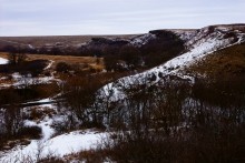 Дальние скалы, Садковские скалы, Зайцевские скалы. Зимой на берегу Кундрючьей