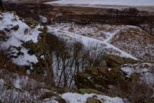 Дальние скалы, Садковские скалы, Зайцевские скалы. Зимой на берегу Кундрючьей