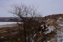 Дальние скалы, Садковские скалы, Зайцевские скалы. Зимой на берегу Кундрючьей