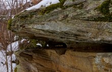 Дальние скалы, Садковские скалы, Зайцевские скалы. Зимой на берегу Кундрючьей