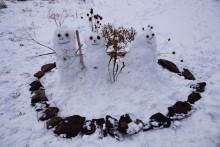 Дальние скалы, Садковские скалы, Зайцевские скалы. Зимой на берегу Кундрючьей