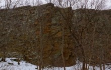 Дальние скалы, Садковские скалы, Зайцевские скалы. Зимой на берегу Кундрючьей