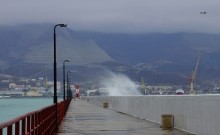 Февральский шторм в Новороссийске.