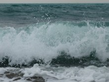 Февральский шторм на Суджук-косе в Новороссийске