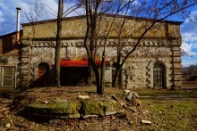 Красносулинский металлургический завод братьев Пастуховых. Домна и цветник.