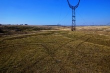 Окопы на берегу Аюты у хутора Пушкин которые рыли школьницы из Нижнекундрюченской