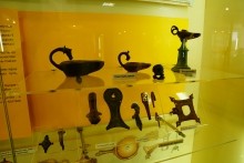 Танаис, светильник с лосиной головой.