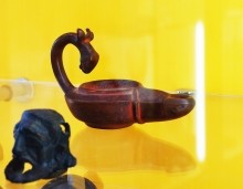 Танаис, светильник с лосиной головой.