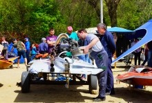 Соревнования по водно-моторному спорту на Северном водохранилище в Ростове-на-Дону
