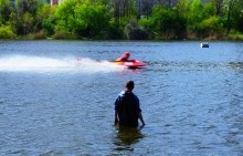 Соревнования по водно-моторному спорту на Северном водохранилище в Ростове-на-Дону