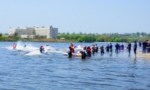 Соревнования по водно-моторному спорту на Северном водохранилище в Ростове-на-Дону
