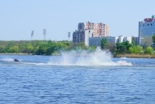 Соревнования по водно-моторному спорту на Северном водохранилище в Ростове-на-Дону