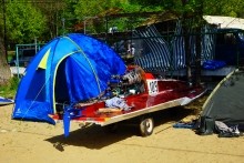 Соревнования по водно-моторному спорту на Северном водохранилище в Ростове-на-Дону