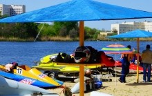 Соревнования по водно-моторному спорту на Северном водохранилище в Ростове-на-Дону