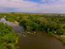 Старая мельница у хутора Крутинского на реке Калитве.