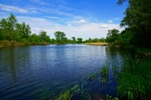 Старая мельница у хутора Крутинского на реке Калитве.