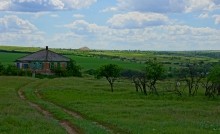 Удивительно красивый Бородиновский лес и скалы по берегам Северского Донца.