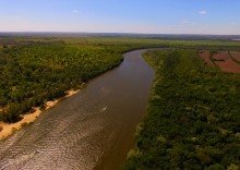 Место слияния Дона и Северского Донца у островов Куркин и Чебачий.