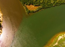 Место слияния Дона и Северского Донца у островов Куркин и Чебачий.