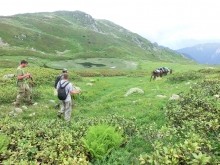 Поиск бойцов погибших в 1942 г. на Санчарском перевале