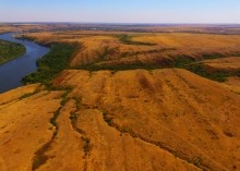 Горы у хутора Хоботок на Северском Донце