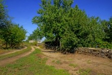 Хутор Западной у скалы на Северском Донце