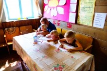 Хутор Западной у скалы на Северском Донце