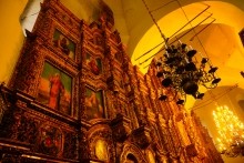 Осень над сДоном у станицы Старочеркасской. Иконостас Воскресенского Войскового собора.