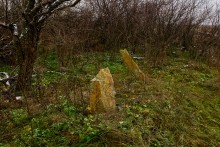 Менгиры у хутора Керчик-Савров на берегу реки Керчик.