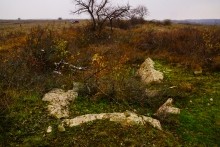 Менгиры у хутора Керчик-Савров на берегу реки Керчик.