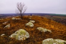 Мастерская каменотесов у хутора Скельновского. Здесь изготавливали каменные катки для молотьбы.