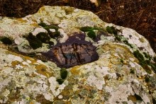 Мастерская каменотесов у хутора Скельновского. Здесь изготавливали каменные катки для молотьбы.