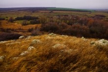 Мастерская каменотесов у хутора Скельновского. Здесь изготавливали каменные катки для молотьбы.