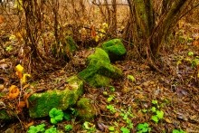 Мастерская каменотесов у хутора Скельновского. Здесь изготавливали каменные катки для молотьбы.