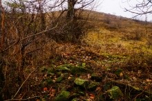 Мастерская каменотесов у хутора Скельновского. Здесь изготавливали каменные катки для молотьбы.