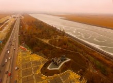 Дорога из Батайска в Ростов, мимо Тачанки и гребного канала.